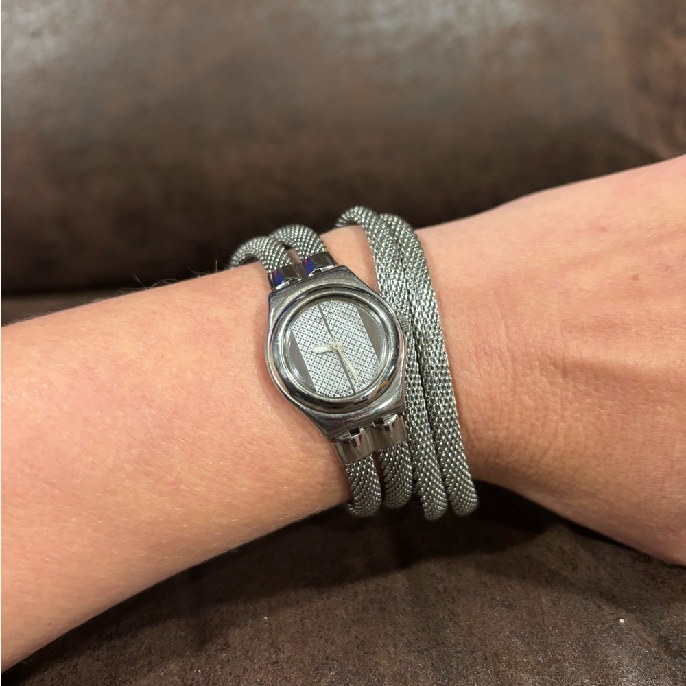 Swatch Watch Irony Mignardise YSS115 ladies Wrap Around Band 1999